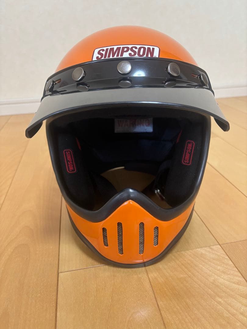 SIMPSON M50 オレンジ フルフェイスヘルメット　Mサイズ