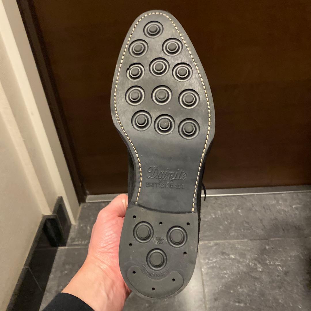 ジャランスリワヤ　ブラックスエードシューズ