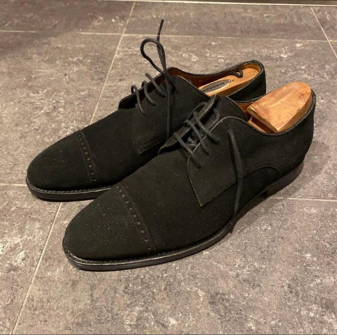 ジャランスリワヤ　ブラックスエードシューズ