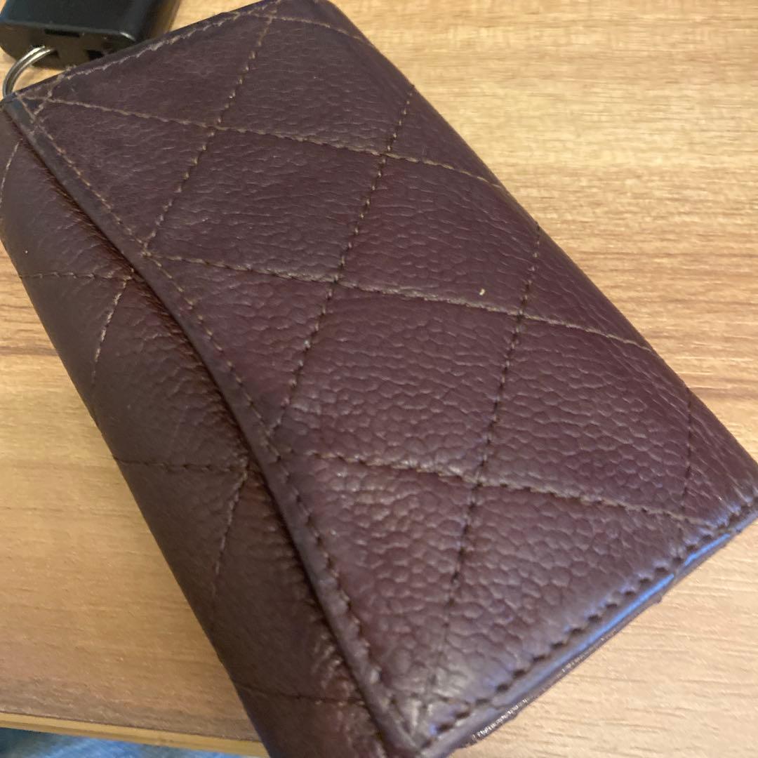 CHANEL ブラウン キーケース