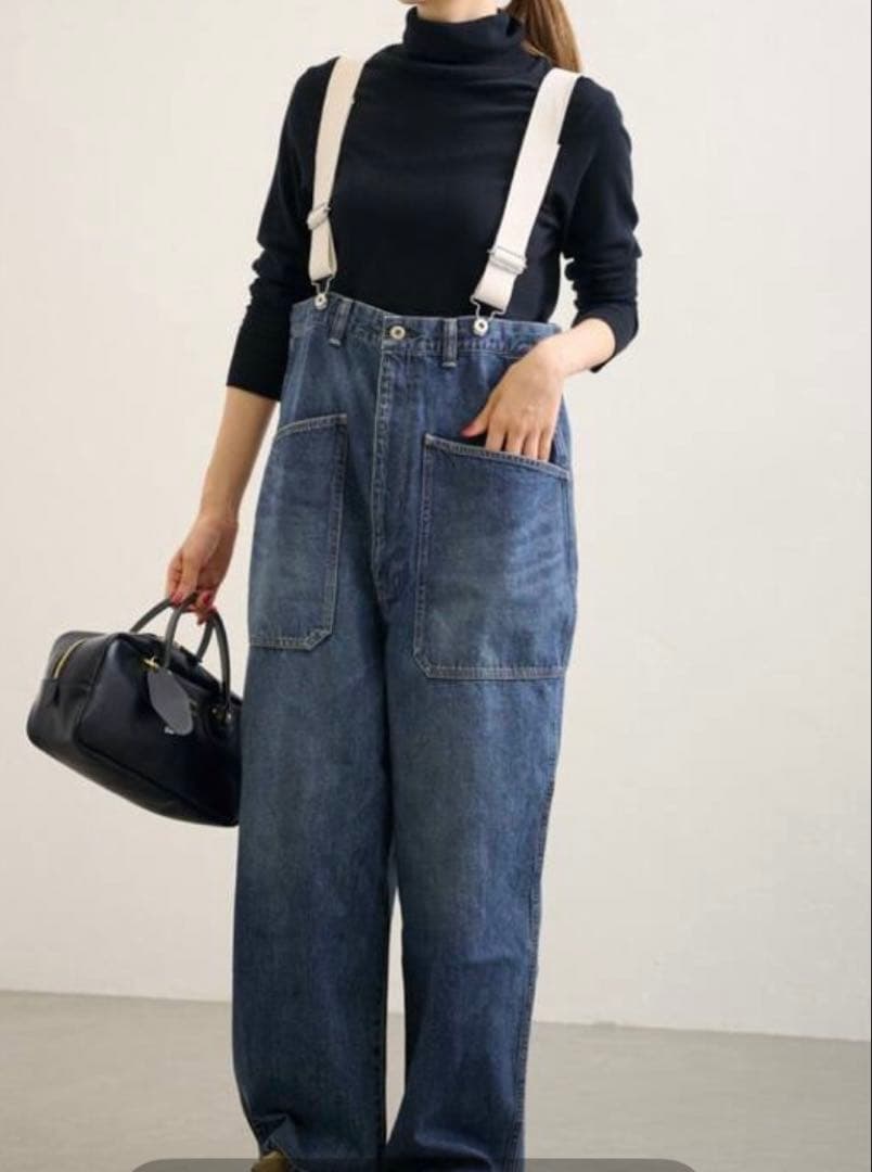 ジョンブルデニムオーバーサスペンダーパンツ