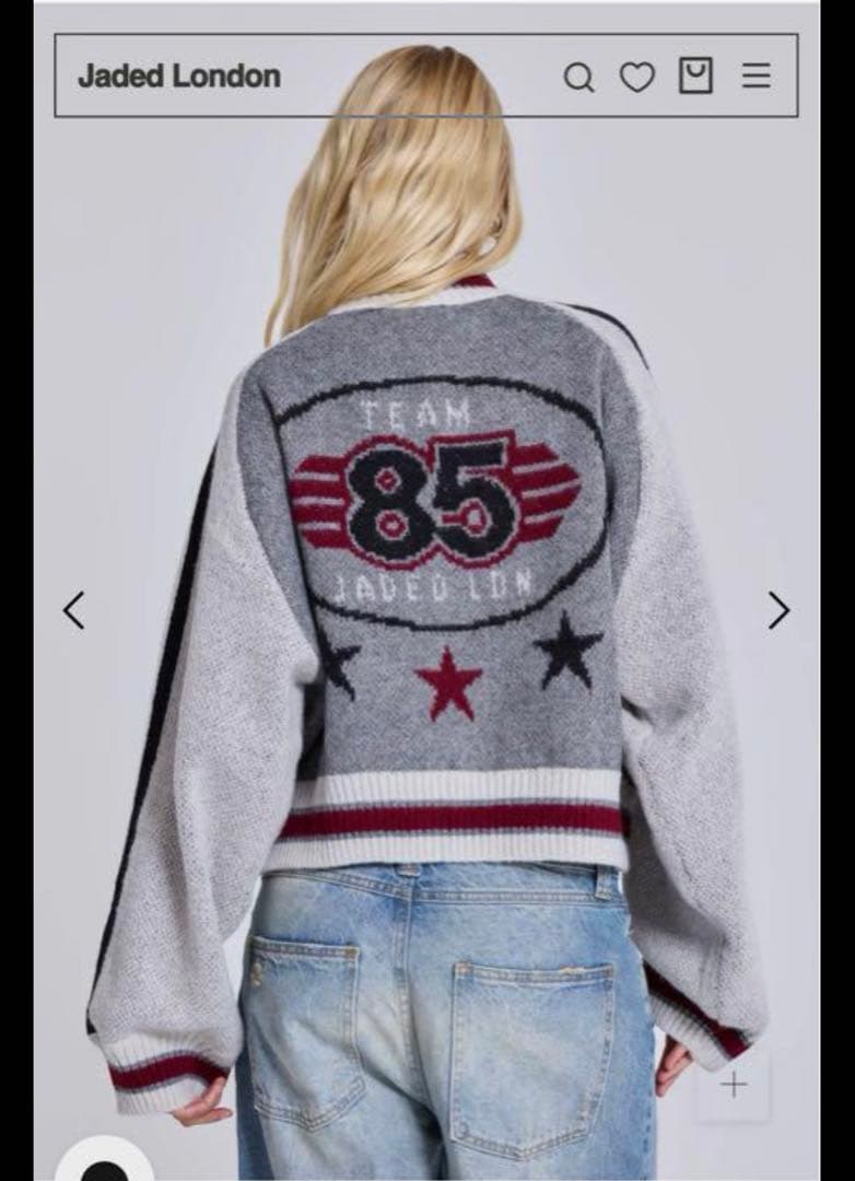 Jaded London Team 85ニットボンバージャケットサイズM