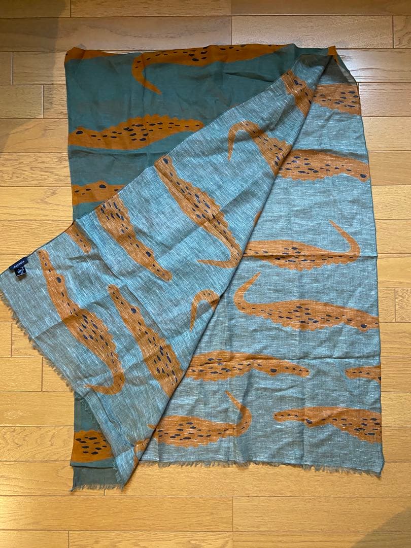 Drakes × ANATOMICA アナトミカ別注 ワニ柄 ストール