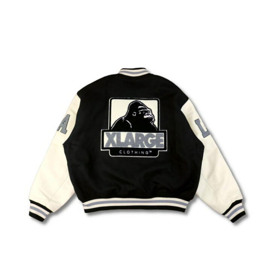XLARGE スタジャン ブラック/ホワイト L
