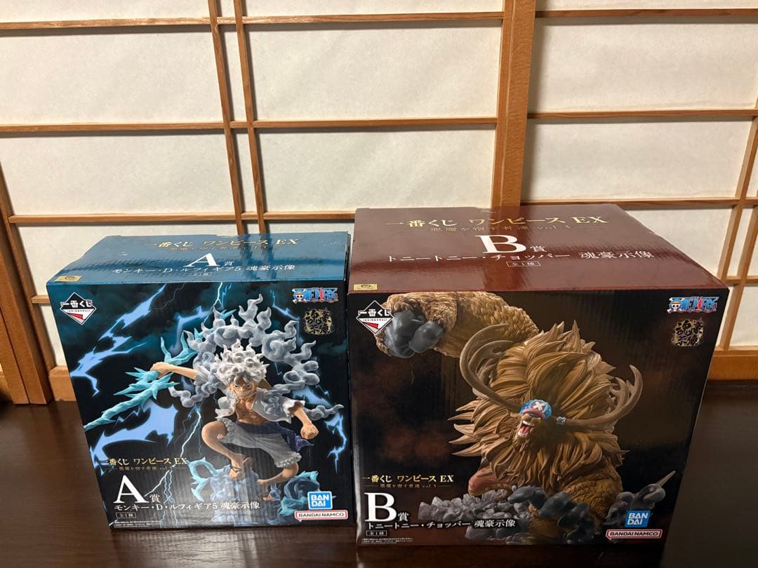 一番くじワンピースルフィとチョッパー2対セット