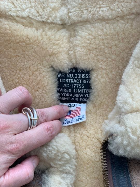 preloved購入　AVIREX B-3 コート　40 ロンハーマン　根岸
