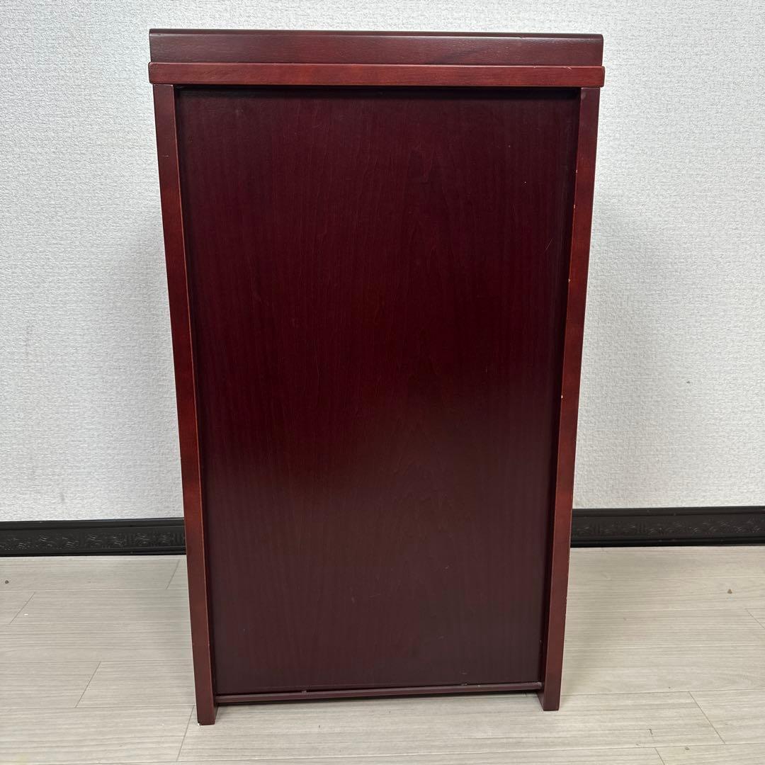 カリモク ガラス キャビネット サイドボード 電話台 花台 飾り棚 ※i4※