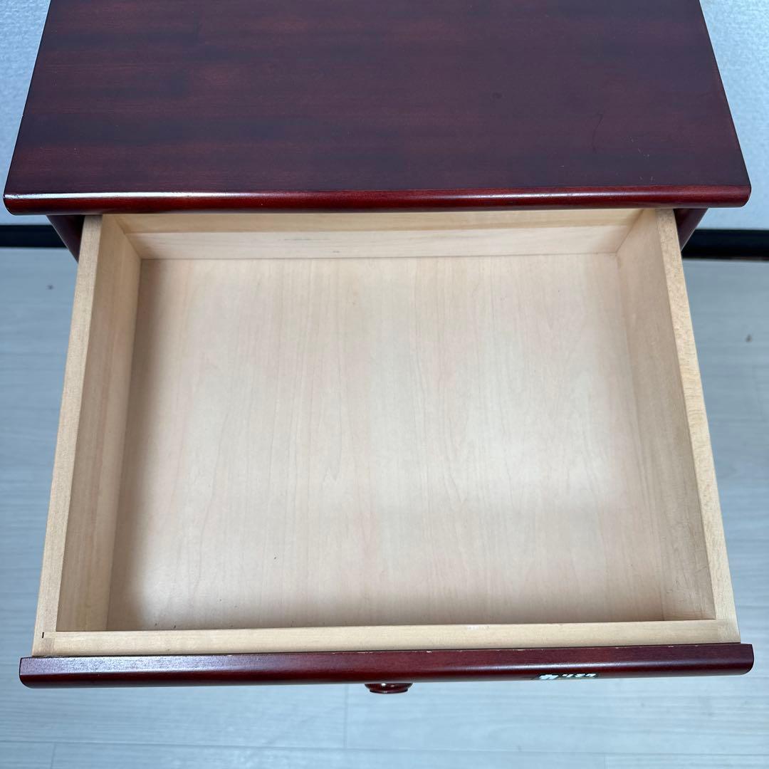 カリモク ガラス キャビネット サイドボード 電話台 花台 飾り棚 ※i4※