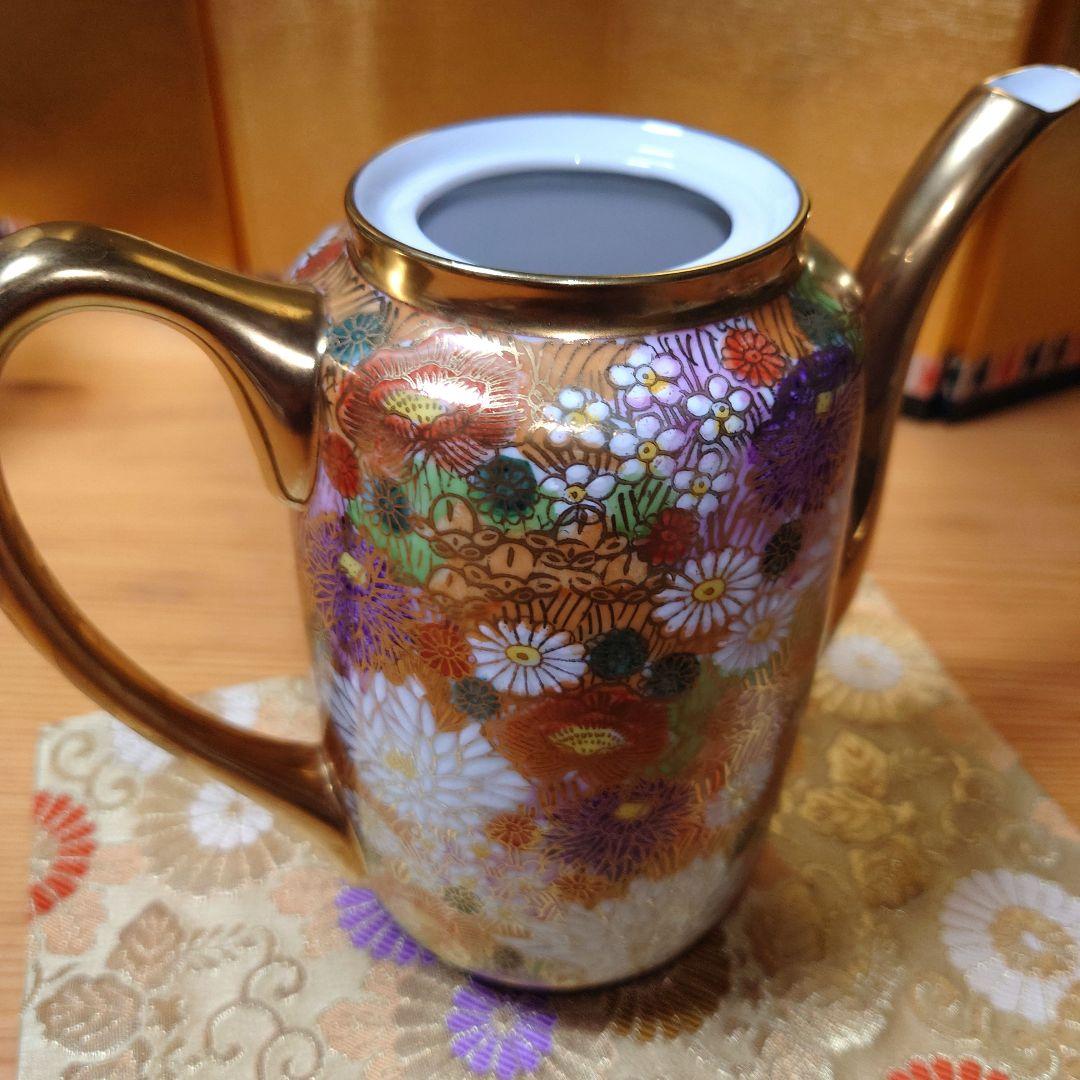 訳あり/九谷焼 九谷祥隆 花詰 ティーポット シュガーポット ミルクポット