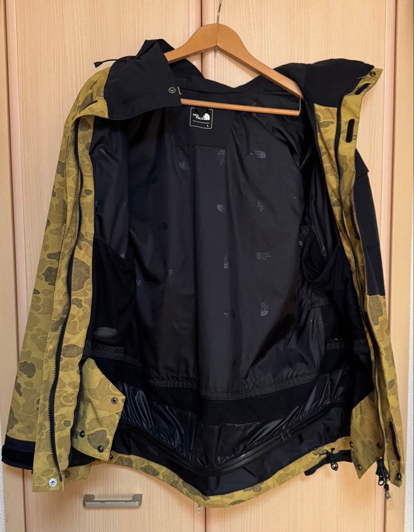 The North Face スノボウェア ジャケット イエローカモ アウター