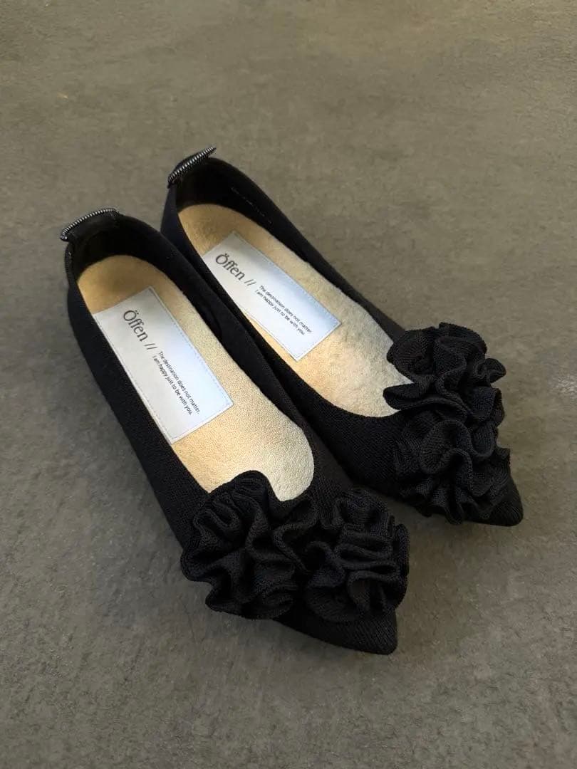 Öffen pointed-CELOSIA / BLACK オッフェン