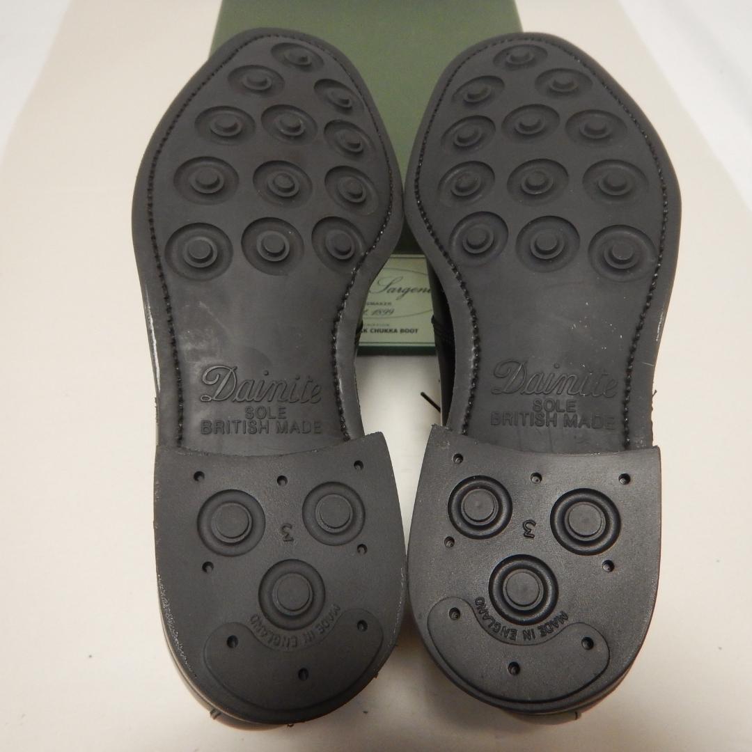 新品未使用 Alfred Sargent チャッカブーツ UK6 BLK