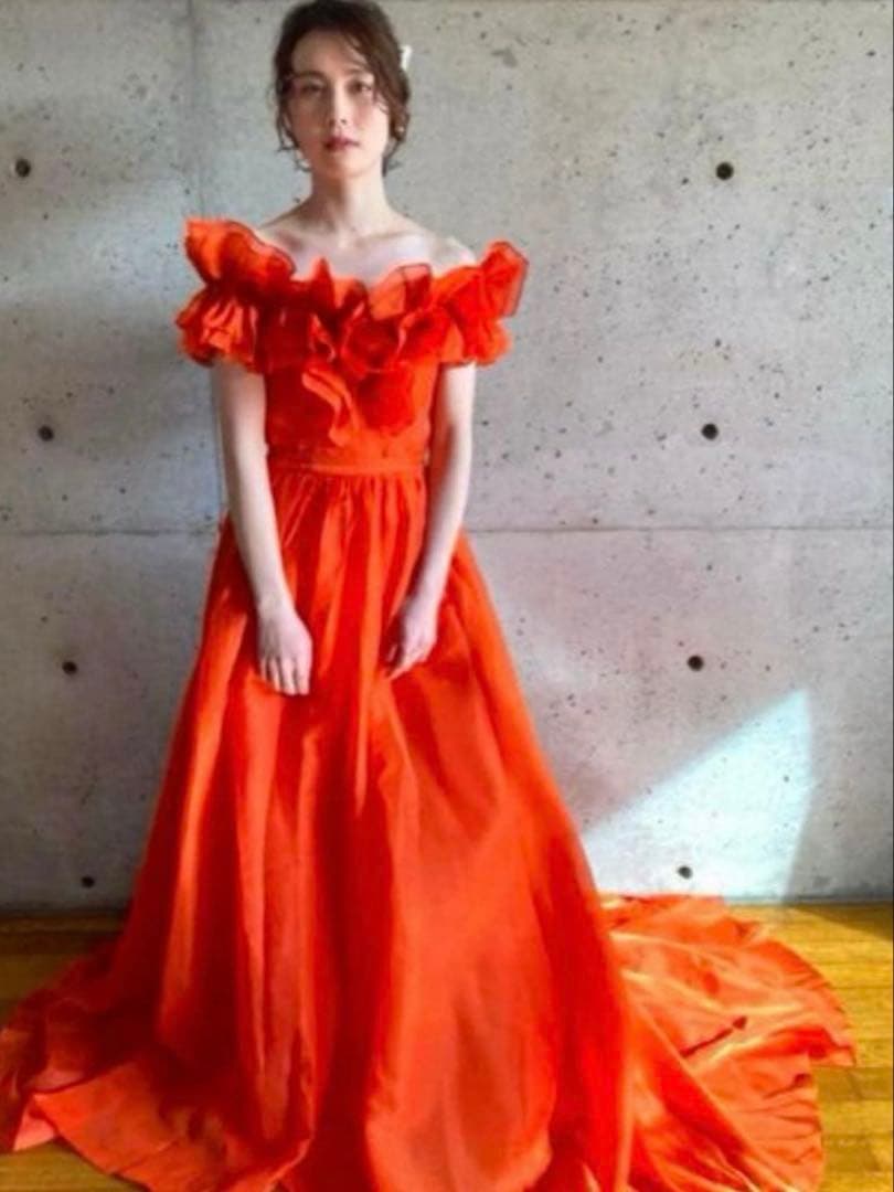 THE URBAN BLANCHEカラードレス オレンジ