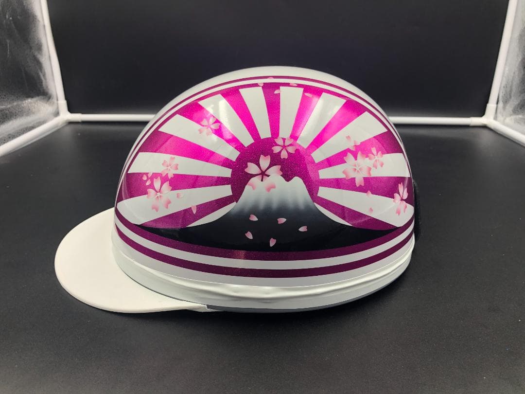 コルク半　カスタム　富士日章　マジック　ホワイトピンクラメ　桜　高級クリヤ