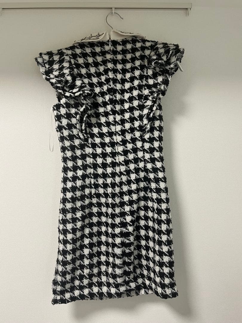 suger/ROBE de FLEURS 千鳥柄ドレス