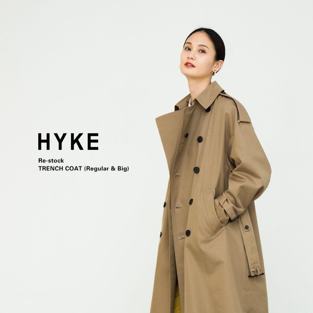 HYKE TRENCH COAT BIG FIT トレンチコート　ビッグフィット
