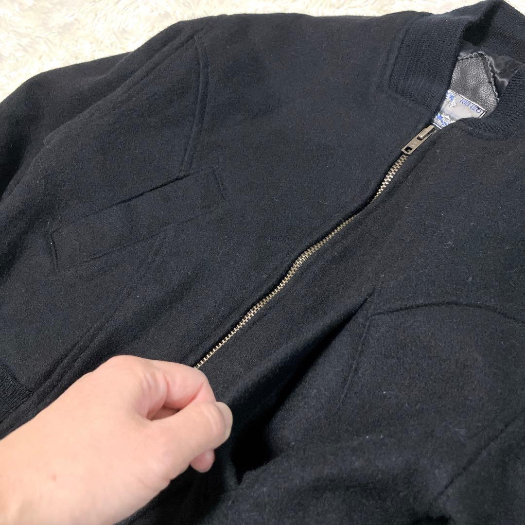 激レア✨kenzo jeans ケンゾー　ボンバーJK　短丈　ビーズロゴ y2k