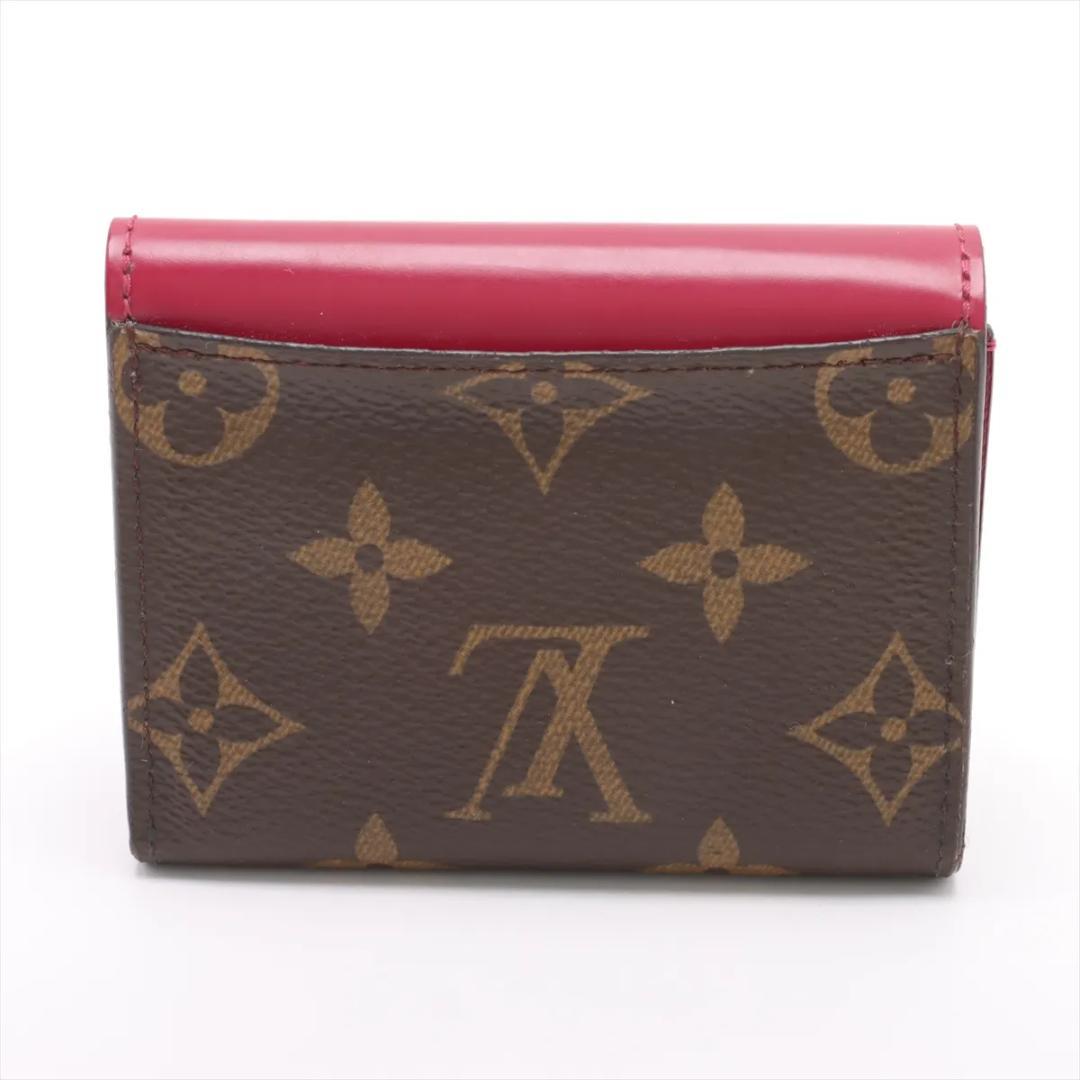 【新品同様】ルイヴィトン モノグラム ポルトフォイユゾエ フューシャ ウォレット