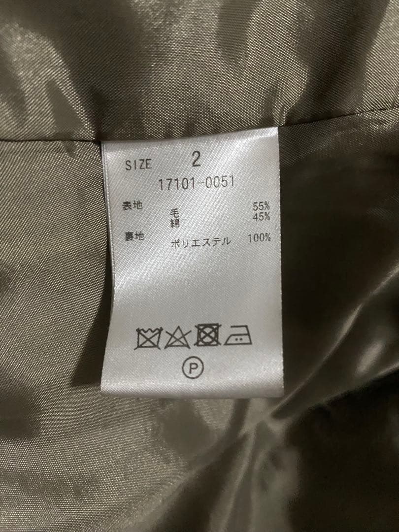 CLANE ビッグカラーフレアーコート