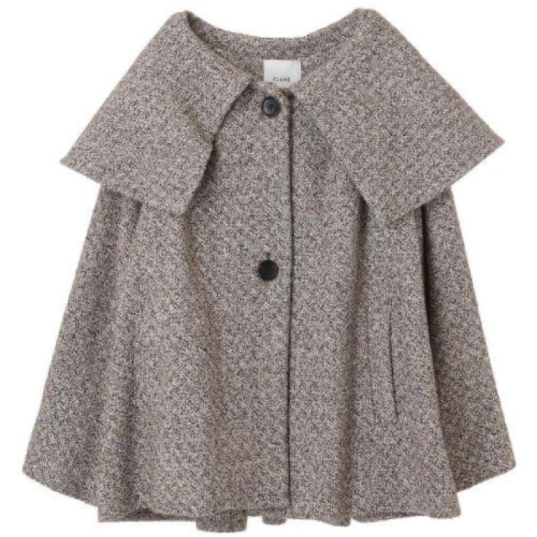 CLANE ビッグカラーフレアーコート