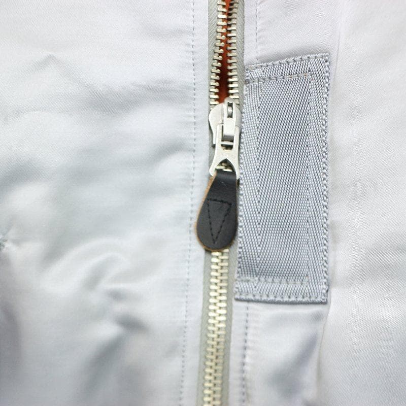 ★H BEAUTY&YOUTH★ MA-1ジャケット★シルバー