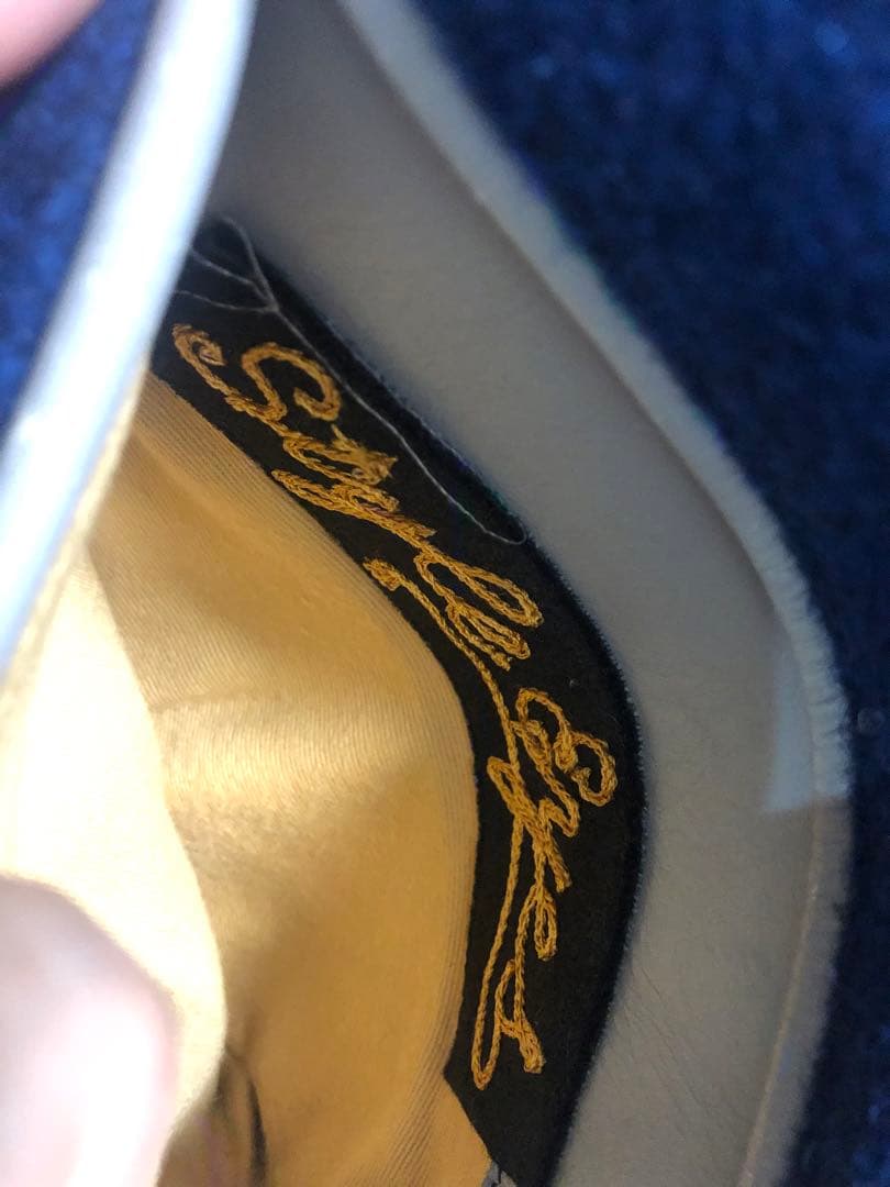 Style Eyes スタジャン 38 ネイビー/オレンジ