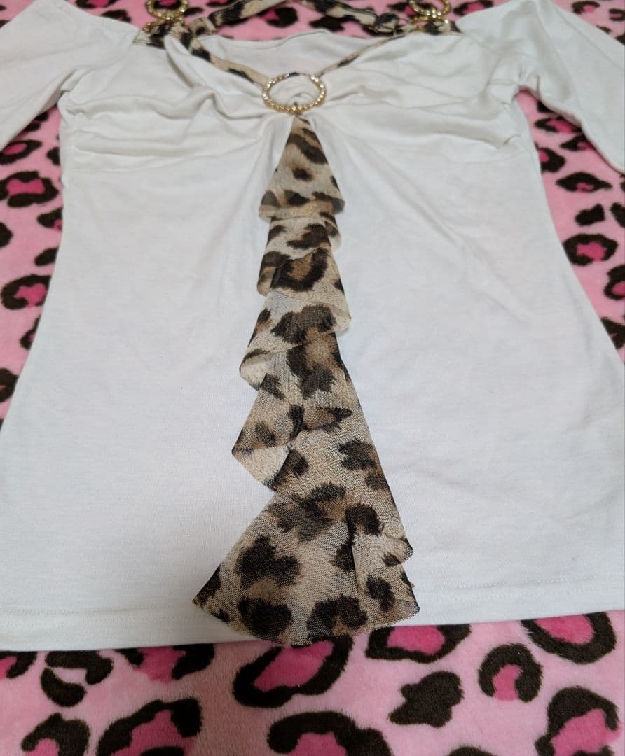 d.i.a. ダイア　トップス　レオパード　ビジュー　レア