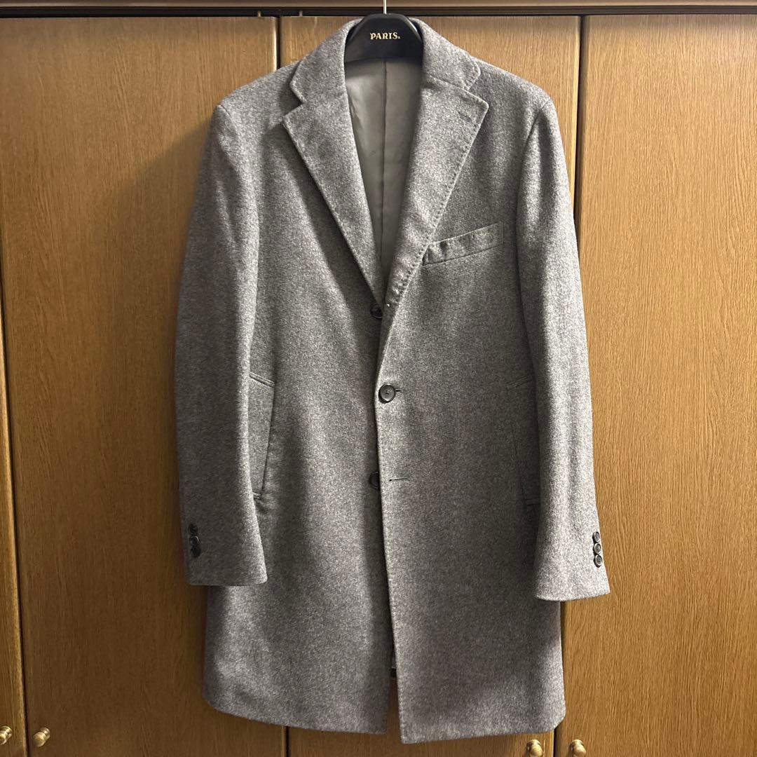 エディフィス　カシミヤブレンド　定番チェスターコート