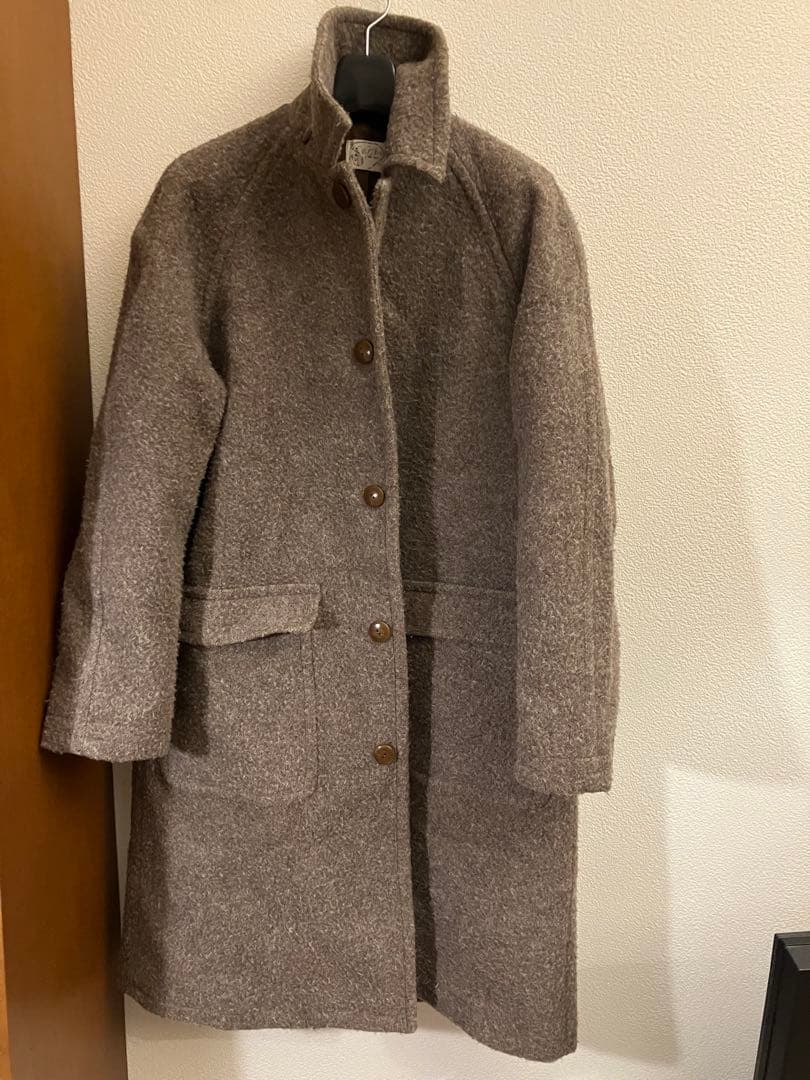 WYTHE NEW YORK RAGRAN WOOL OVERCOAT Mサイズ