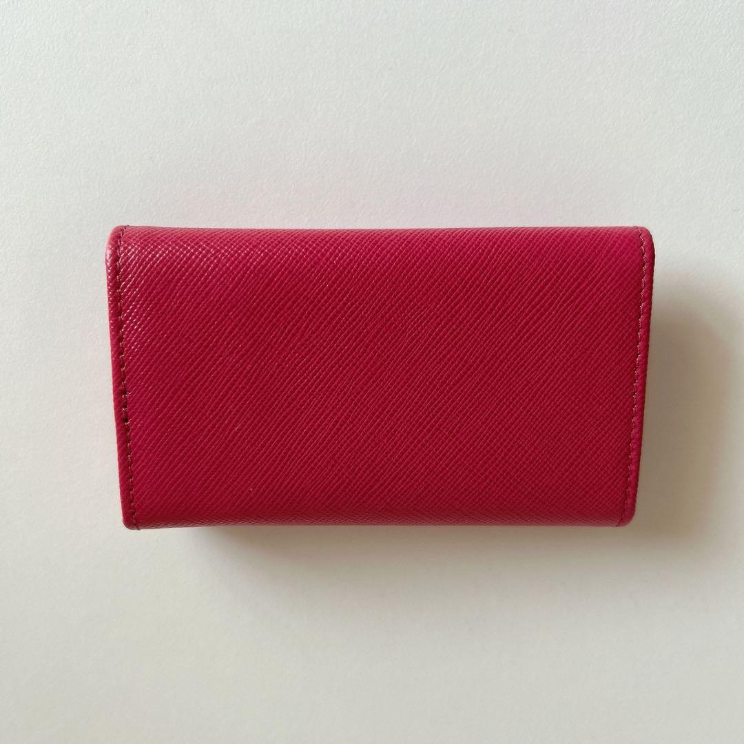 【美品未使用】PRADA（プラダ） ピンク レザー キーケース