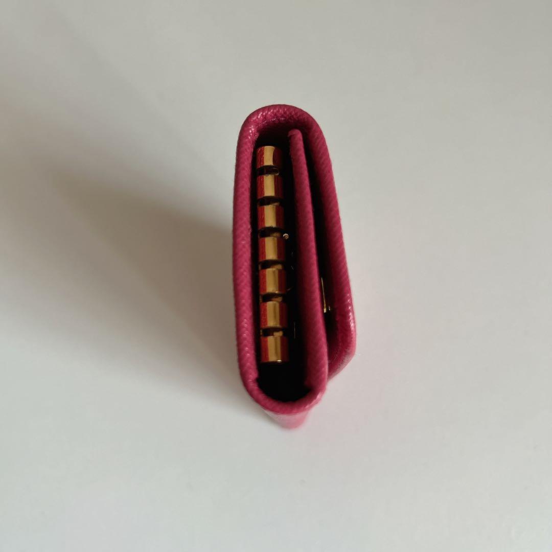 【美品未使用】PRADA（プラダ） ピンク レザー キーケース