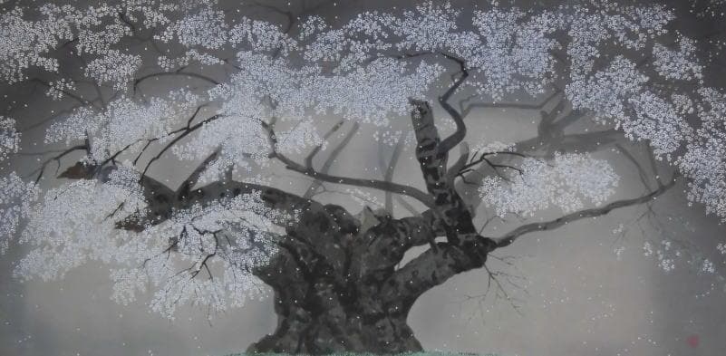 中島千波　 　　樹霊淡墨桜 、