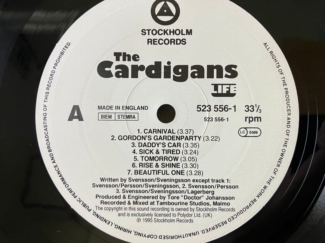 【LPレコード・EUオリジナル盤】The Cardigans – Life