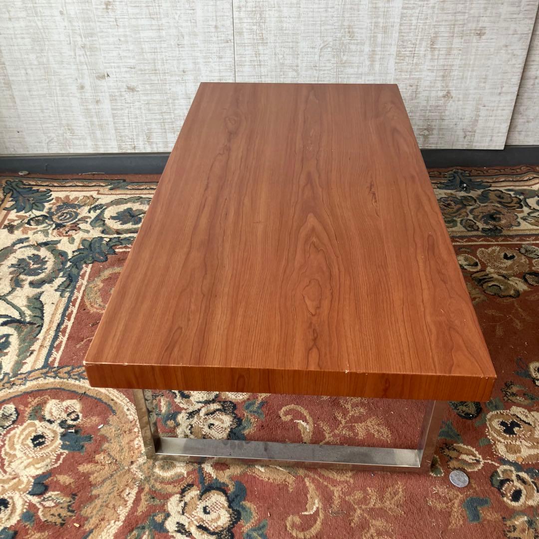 北欧レトロ インダストリアル アイアンフレーム 木製ローテーブルコーヒーテーブル