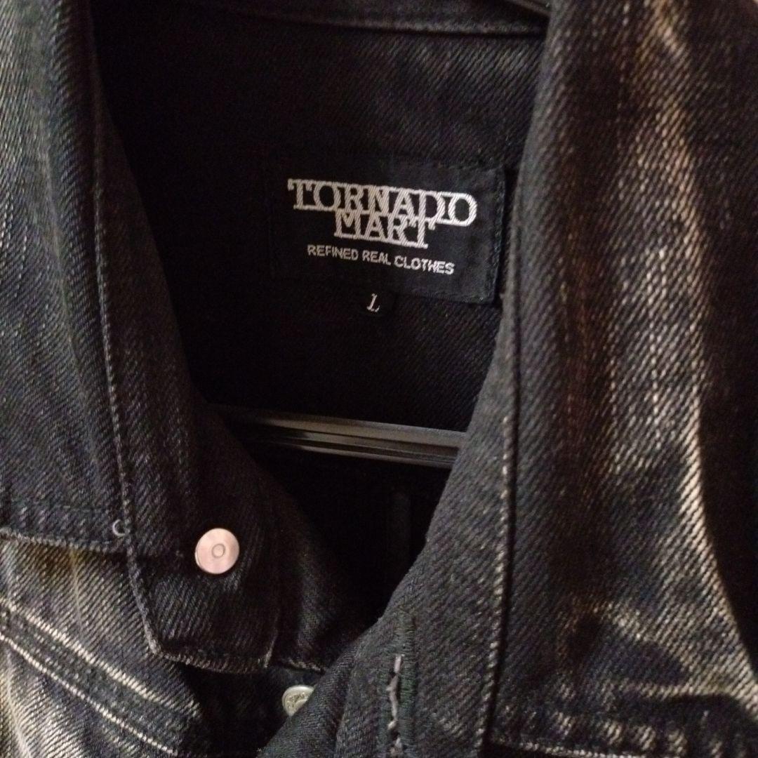 ダメージ加工　BLACK　デニムジャケット