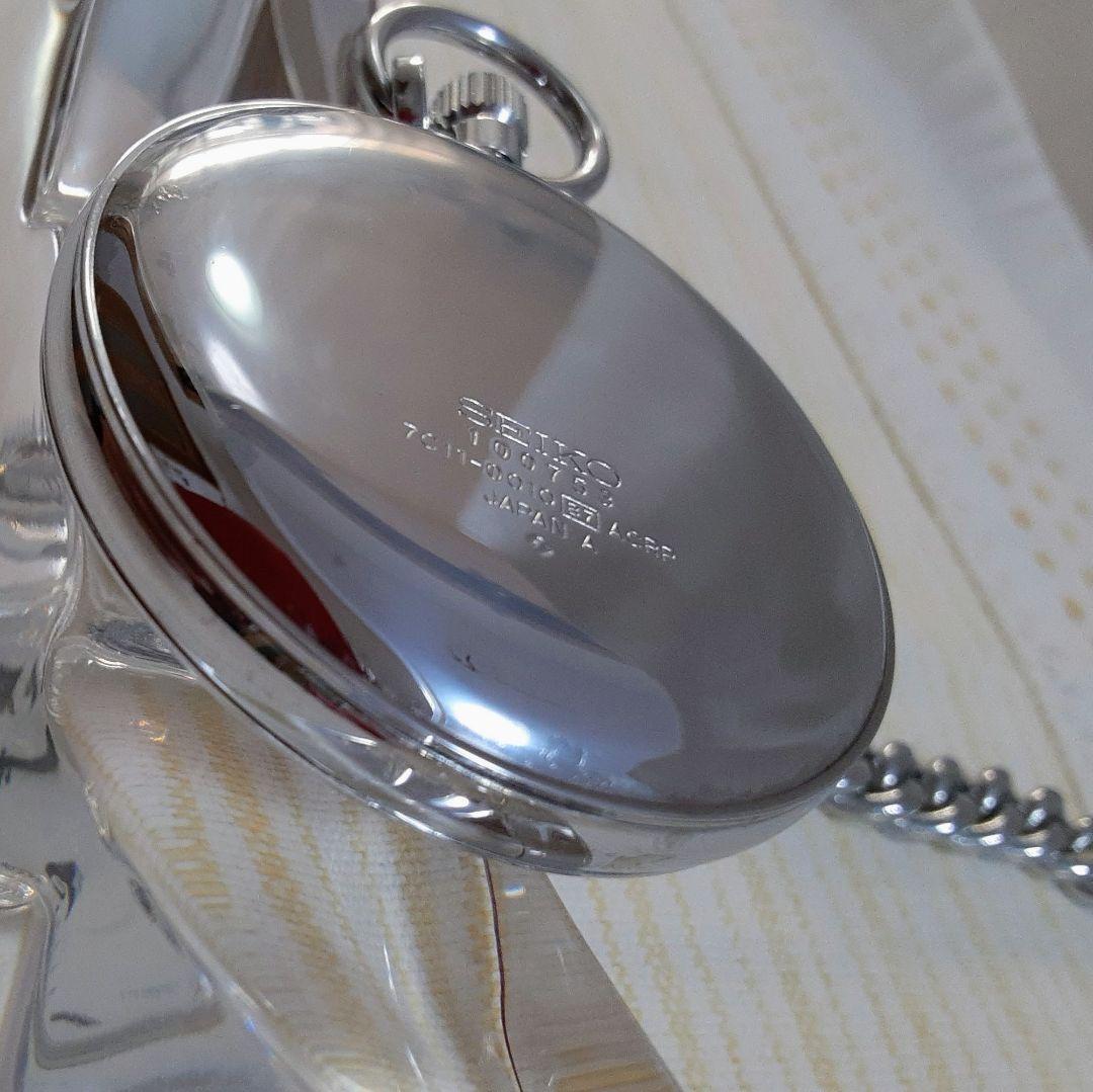 takayuki様ご依頼稼働美品　SEIKO諏訪1991年懐中時計 鉄道時計