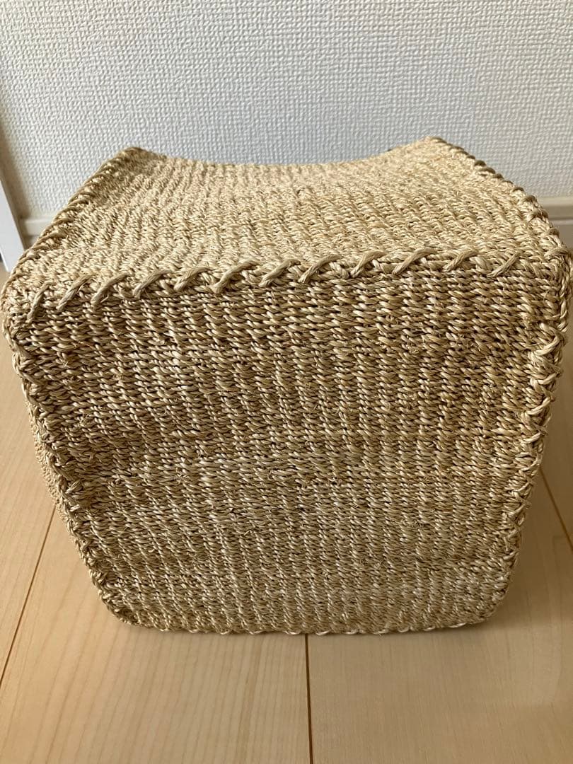 【美品】 UNITED ARROWS ポーチ付きスクエアトートバッグ　かごバッグ