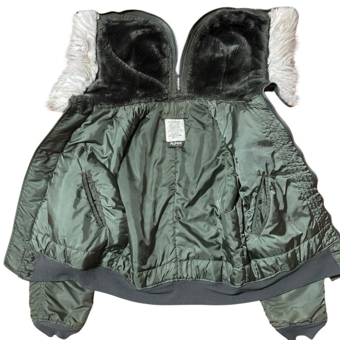 ALPHA 80s USA製 3本タグ N-2B 短丈 フライトジャケット L