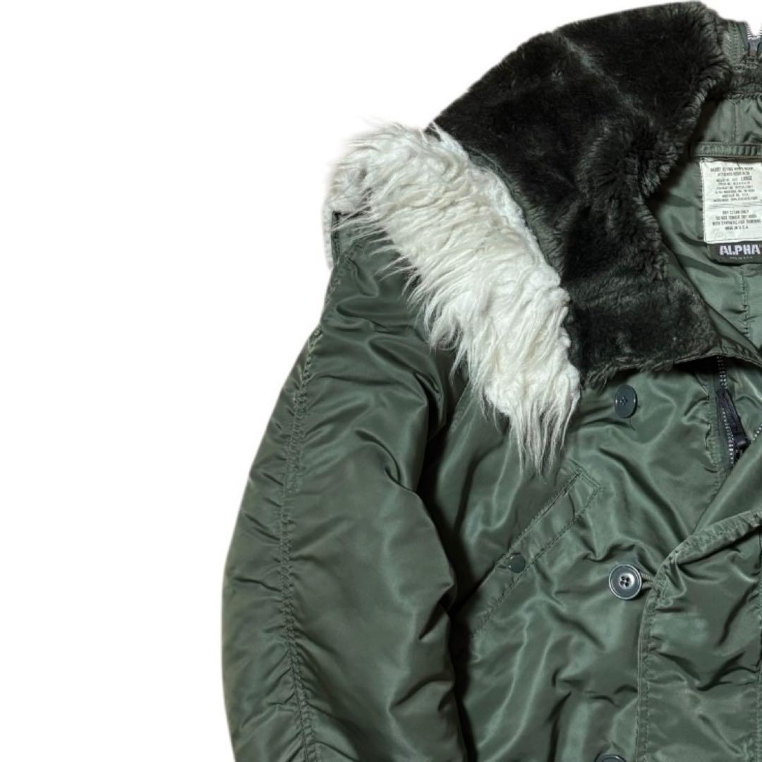 ALPHA 80s USA製 3本タグ N-2B 短丈 フライトジャケット L