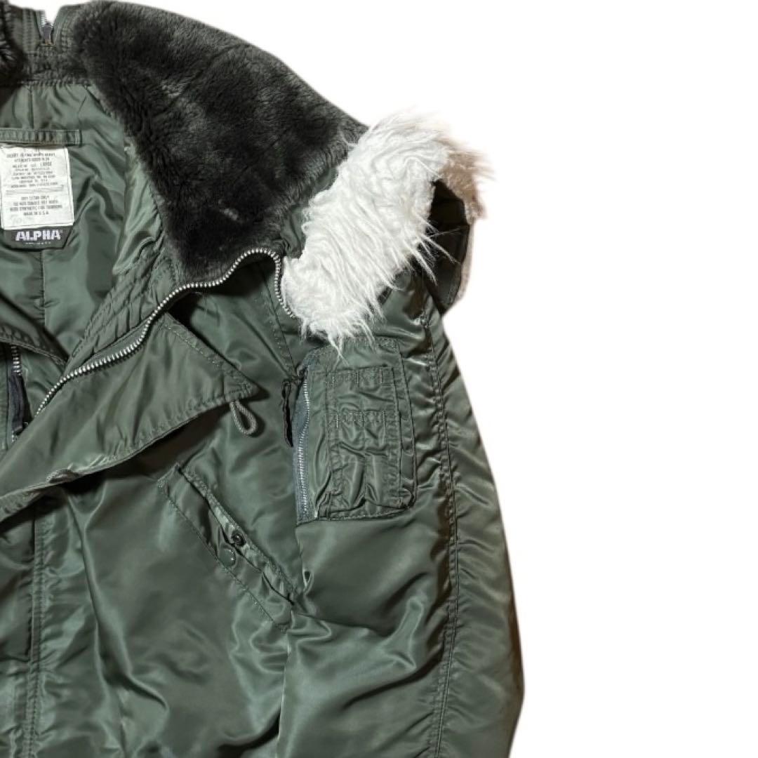 ALPHA 80s USA製 3本タグ N-2B 短丈 フライトジャケット L