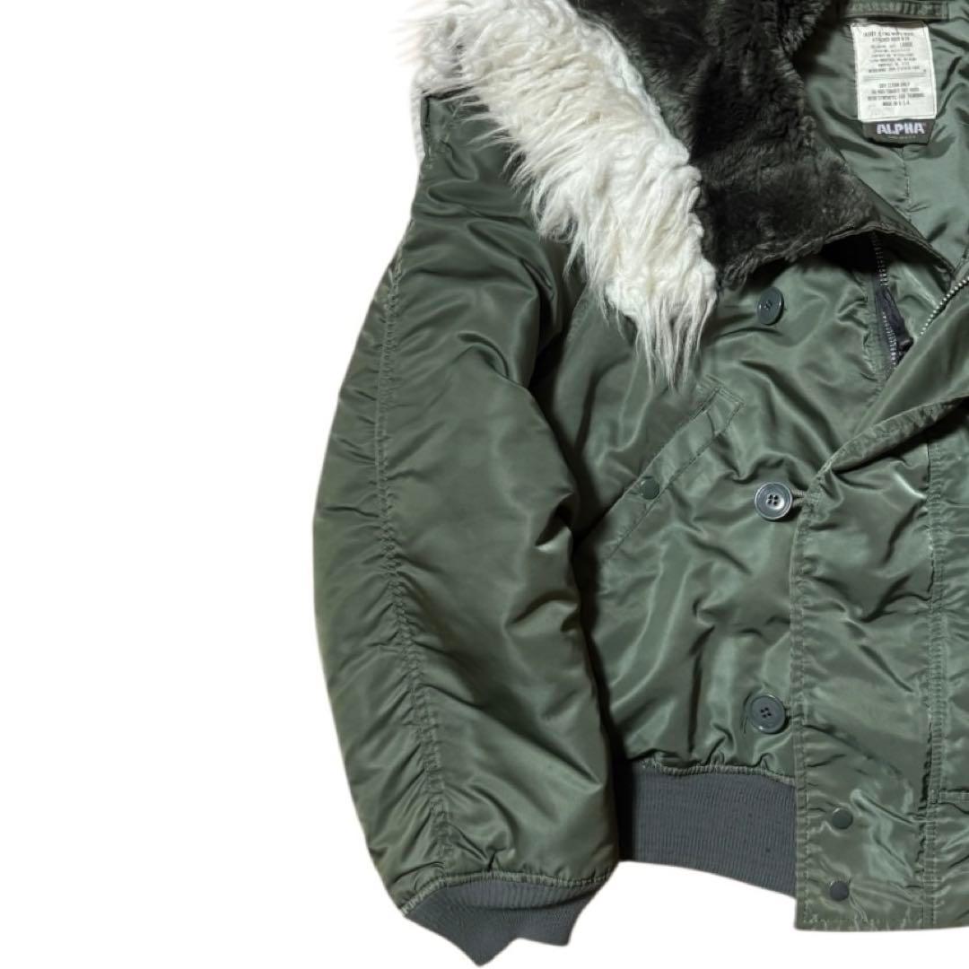 ALPHA 80s USA製 3本タグ N-2B 短丈 フライトジャケット L