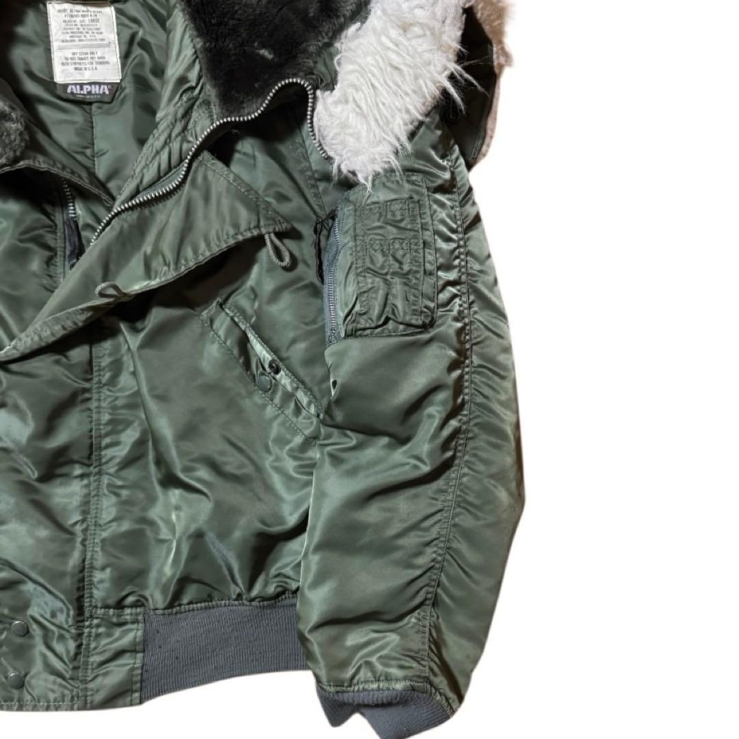 ALPHA 80s USA製 3本タグ N-2B 短丈 フライトジャケット L