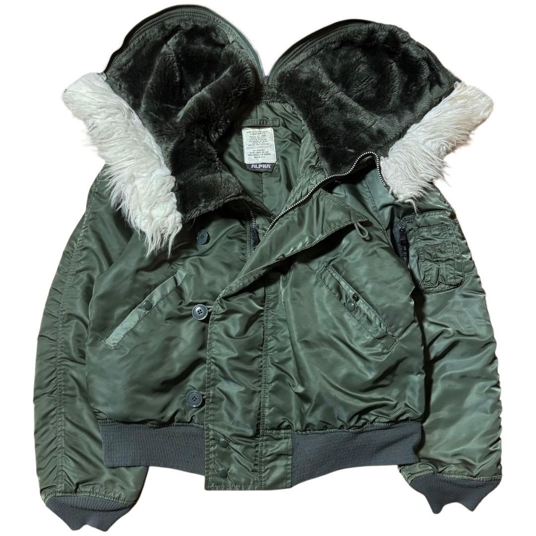 ALPHA 80s USA製 3本タグ N-2B 短丈 フライトジャケット L