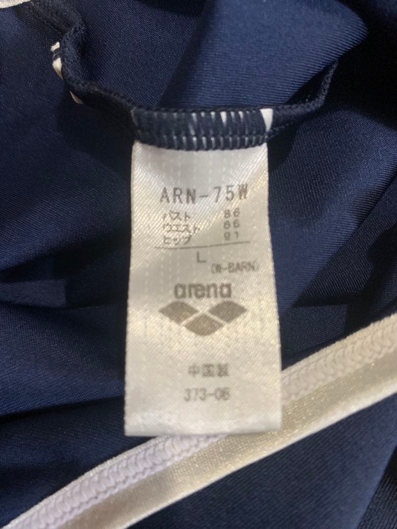 アリーナ ネイビー 水着 ハイバック