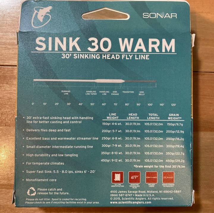 SCIENTIFIC ANGLERS フライラインSONAR