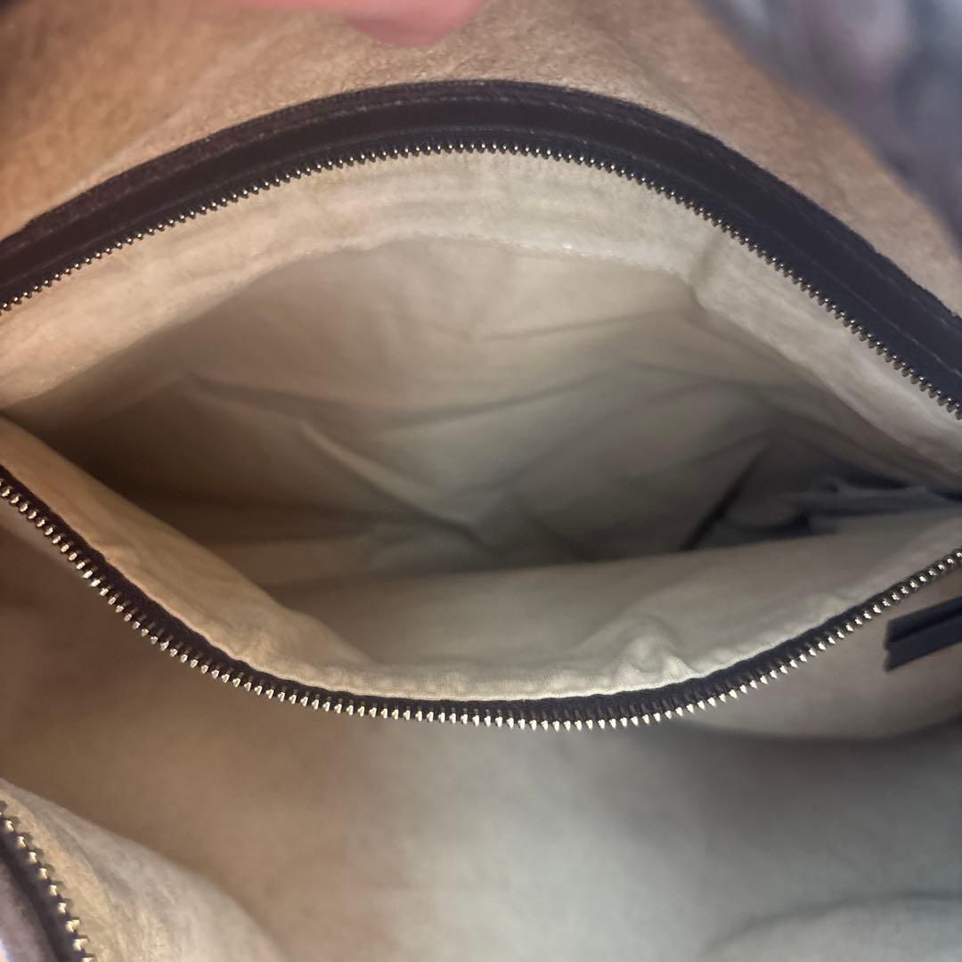 ボッテガヴェネタ　ホーボー　ショルダーバッグ イントレチャート　茶