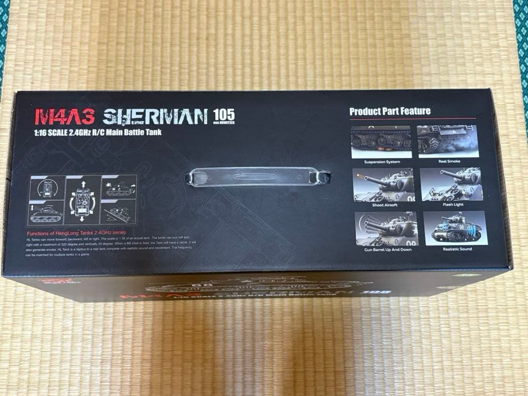 M4A3 SHERMAN 105 ラジコン戦車 1:16 ヘンロン