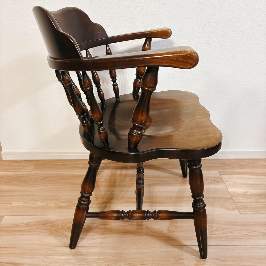 ✨送料無料✨ 飛騨産業 キツツキマーク キャプテンチェア アームチェア 椅子 ②