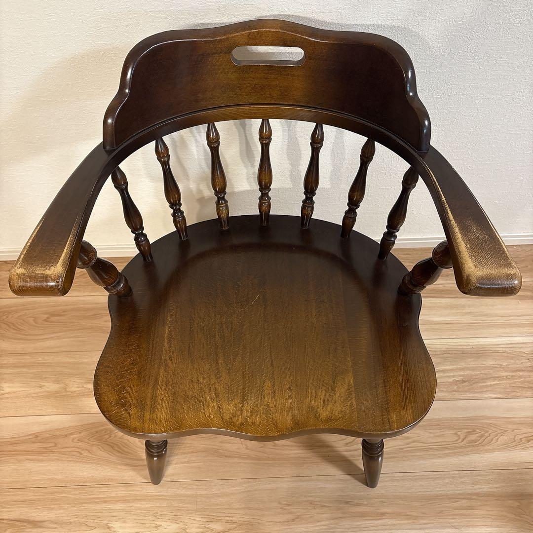 ✨送料無料✨ 飛騨産業 キツツキマーク キャプテンチェア アームチェア 椅子 ②