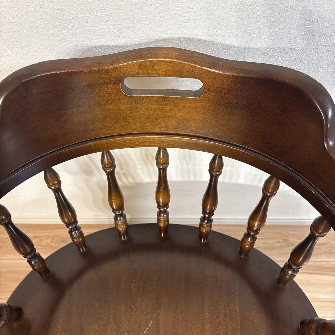 ✨送料無料✨ 飛騨産業 キツツキマーク キャプテンチェア アームチェア 椅子 ②